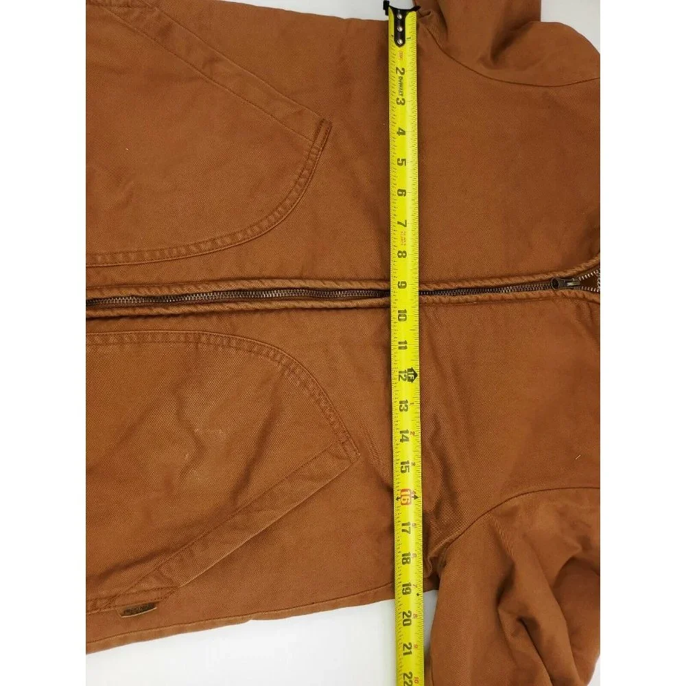 Womens SAMUEL & KEVIN Brown hooded coat jacket size M